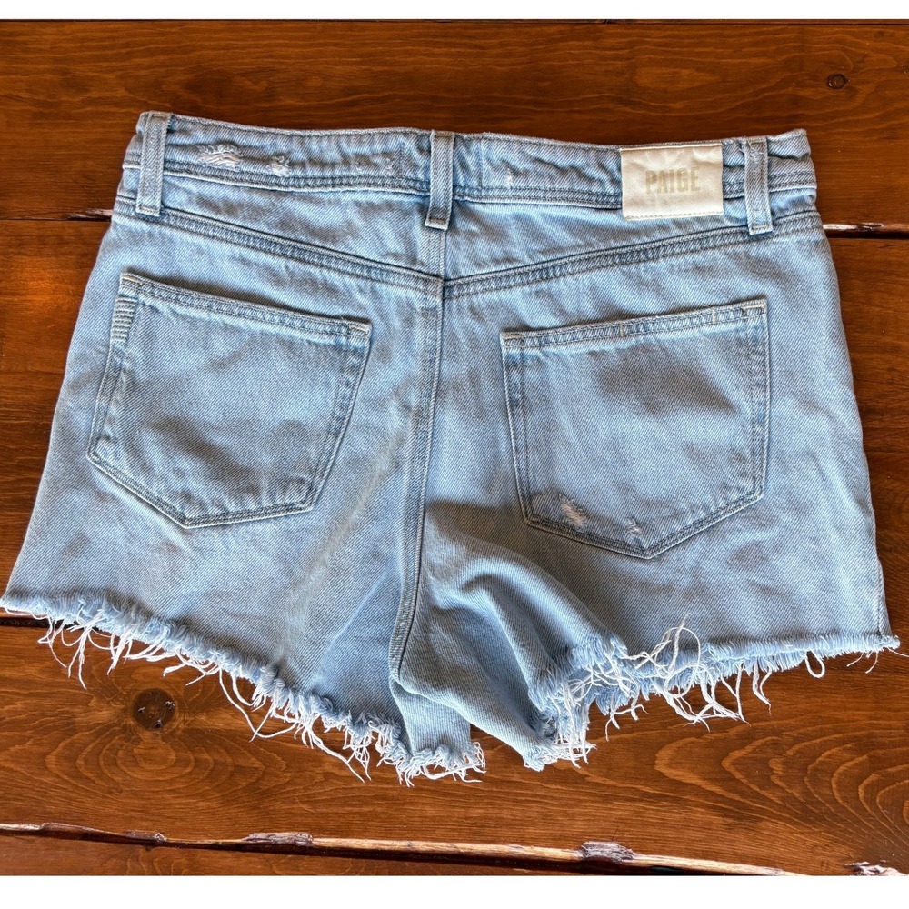 Paige Denim Shorts Womens Size 29 Light Wash Frayed Hem Casual‎ Cute
